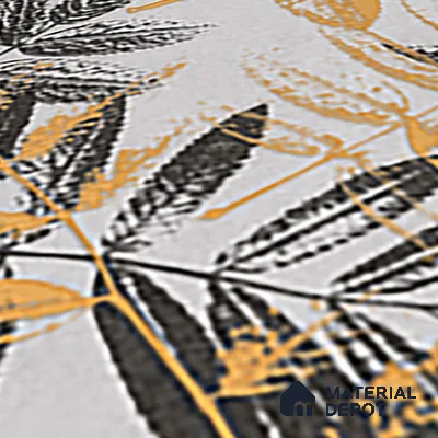 Floral Wall Tile TL 07249 Plana 8005 GLM (Gold) 1 ft x 1 ft Ceramic Matte Finish - 9 mm  | 2 mm Spacer is Mandatory | Please Expect a Slight Variation of Pattern (Sample)